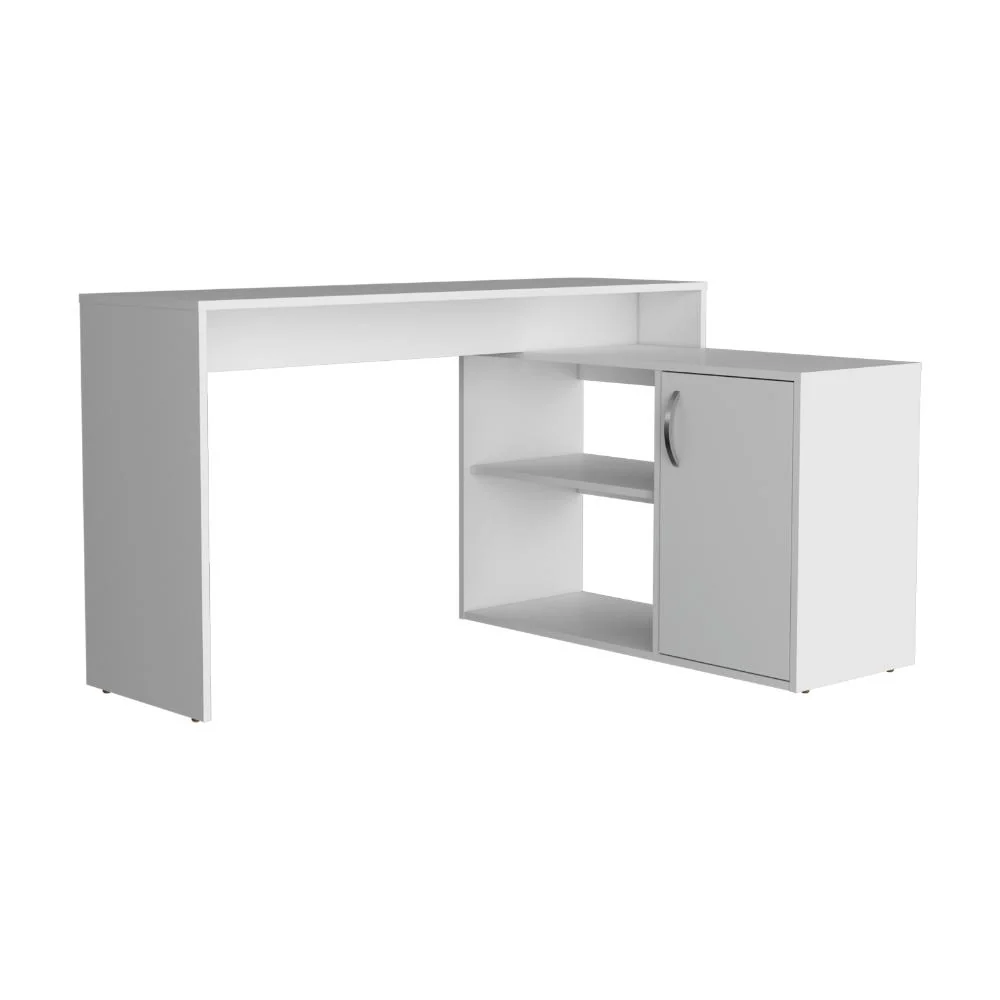Escritorio Axis Eco, Blanco Duqueza, con amplio espacio de trabajo - Image 8
