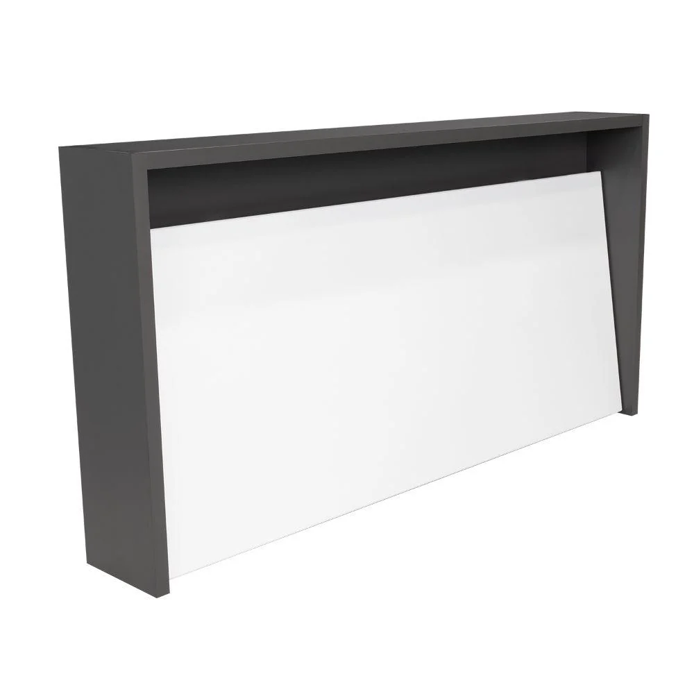 Escritorio Colgante Congo, Plata Oscuro y Blanco, con Espacio Para Artículos de Estudio - Image 8