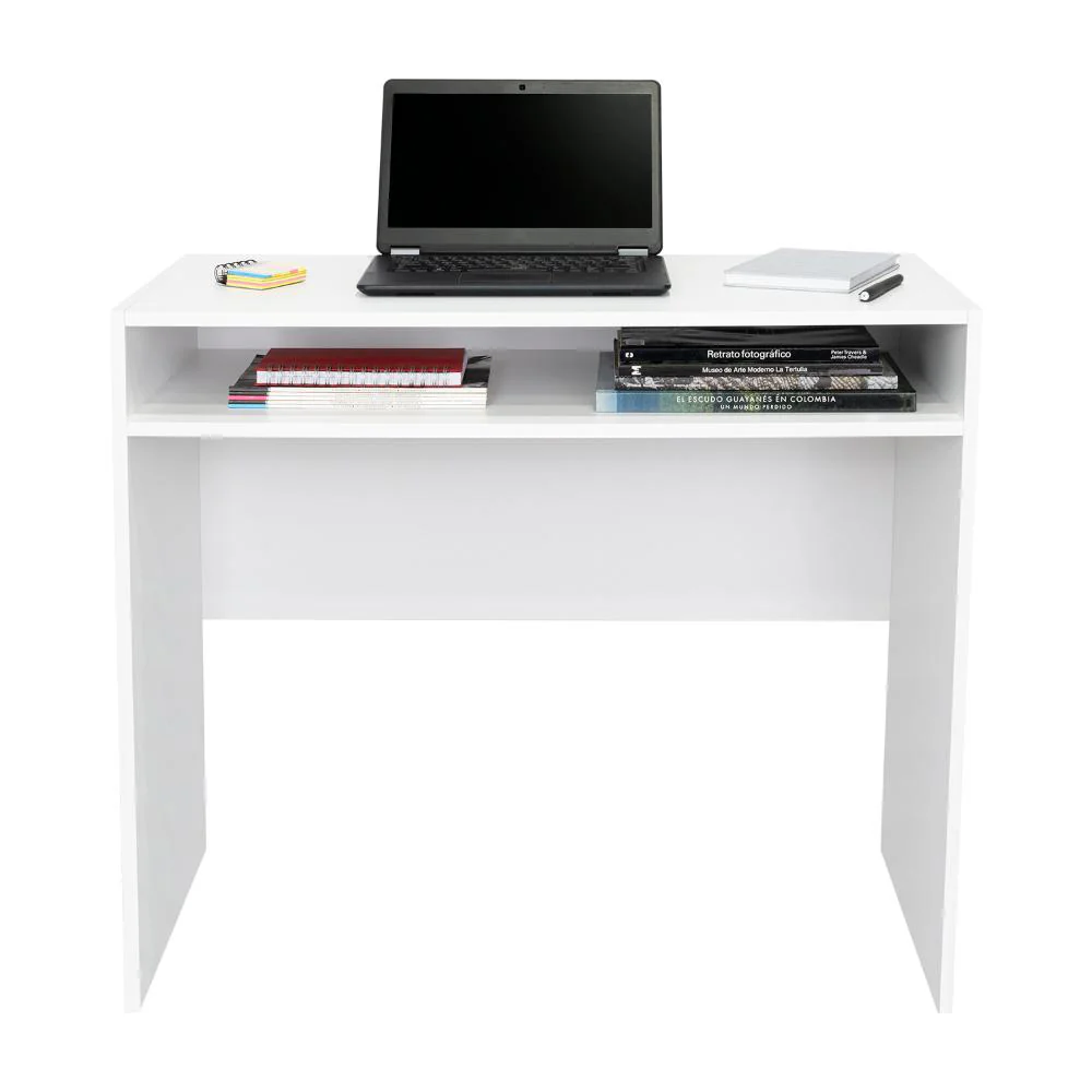 Escritorio Estelar, Blanco Duqueza, cuenta con un entrepaño - Image 3