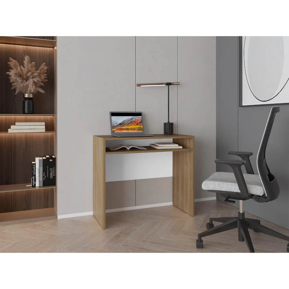Escritorio Estelar,  Fresno Europeo , Cuenta con un entrepaño ideal para ubicar objetos decorativos - Image 3
