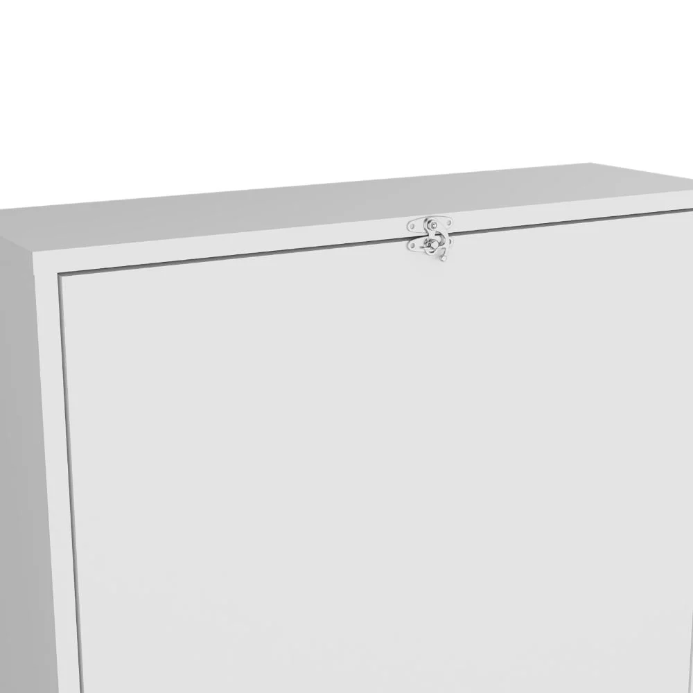 Escritorio Plegable Kaplan, Blanco, moderno Ahorrador de espacio ZF - Image 3