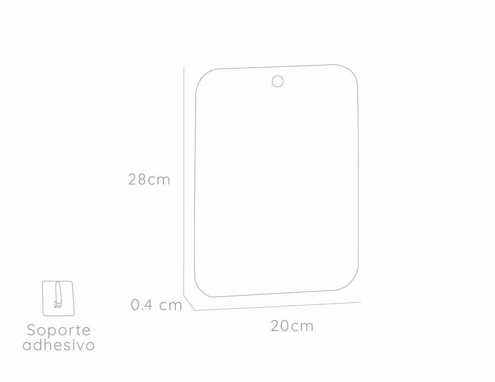 Espejo Rectangular Basic, Gris, Diseño Moderno - Image 4