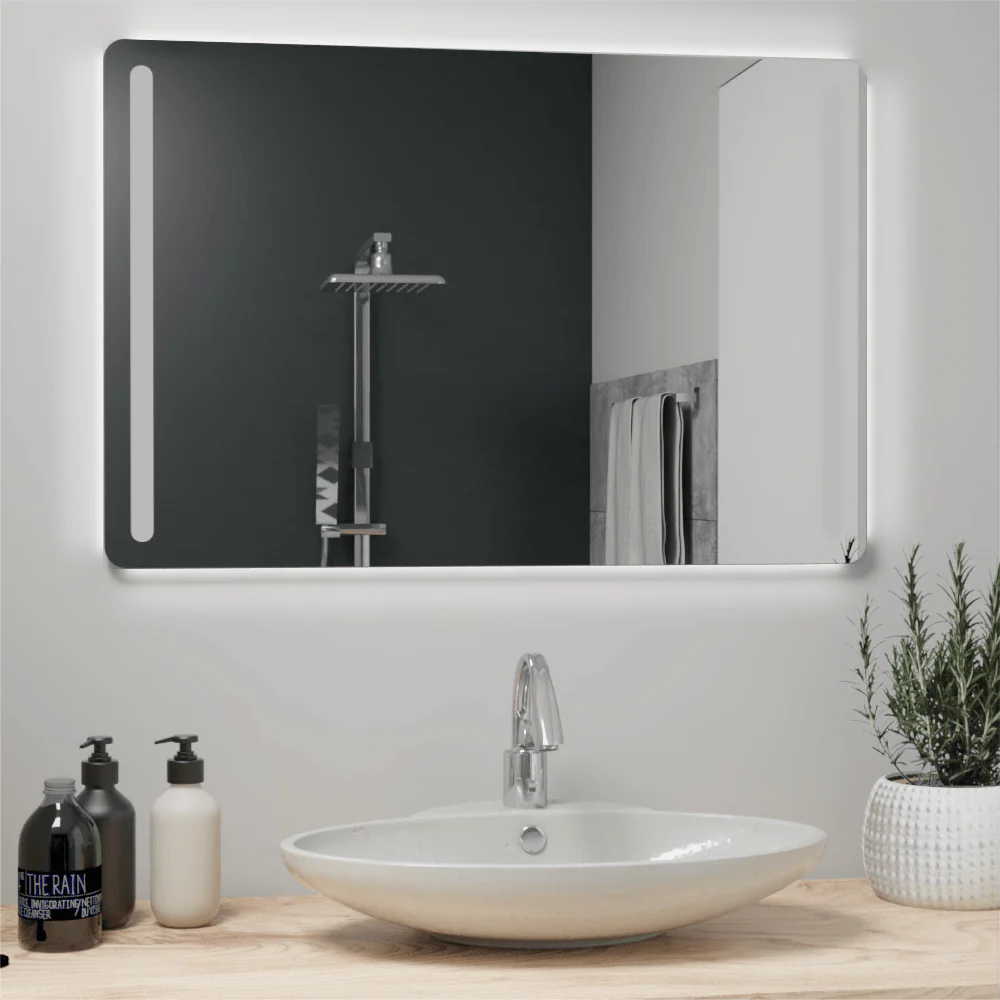Espejo Rectangular Broni, Gris, con Luz Led - Image 2