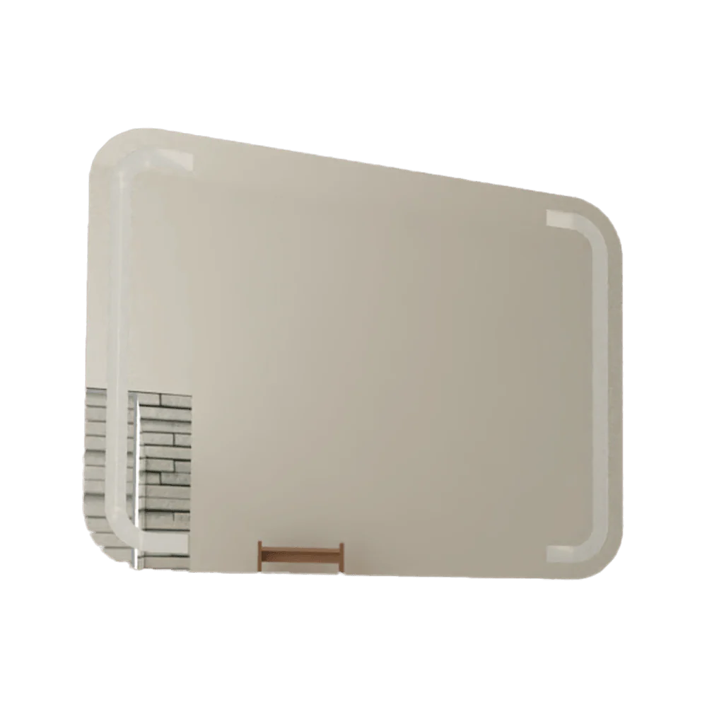 Espejo Rectangular Brown, Gris, con Luz Led - Image 2