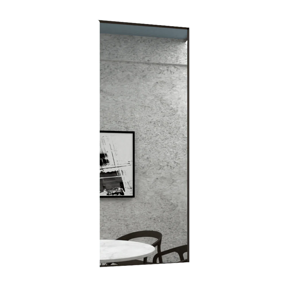 Espejo Rectangular Galena, Negro, con Marco En Estructura En Aluminio - Image 4