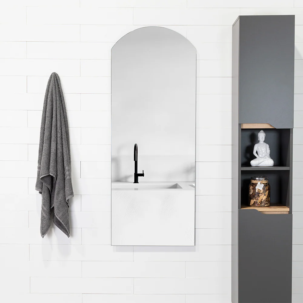 Espejo Rectangular Oporto, Gris, Diseño Moderno - Image 3