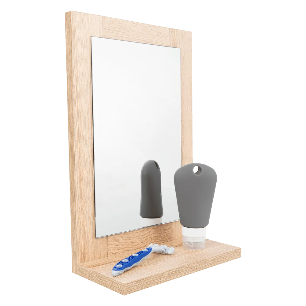 Espejo Rectangular Shaver, Gris, Diseño Moderno - Image 4