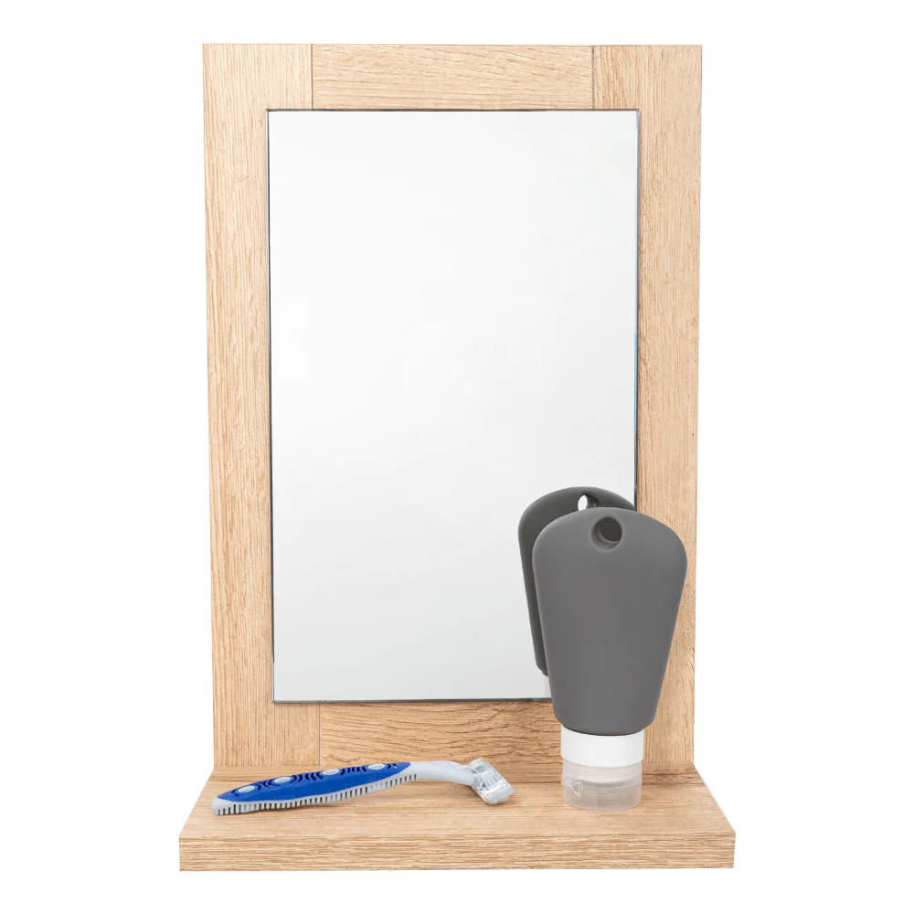 Espejo Rectangular Shaver, Gris, Diseño Moderno - Image 5