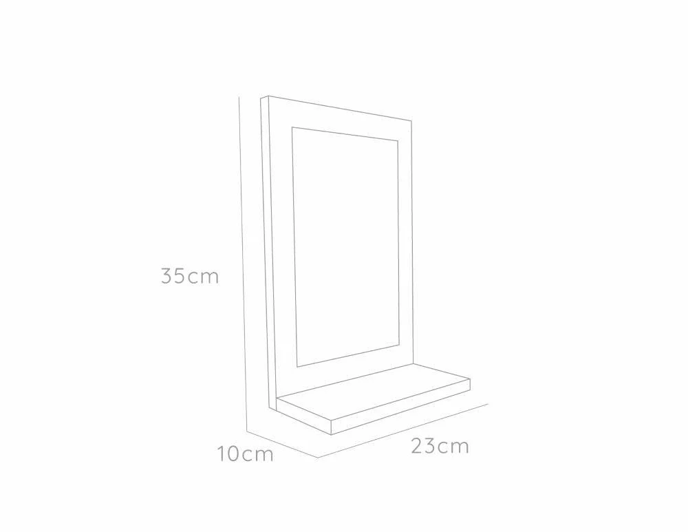Espejo Rectangular Shaver, Gris, Diseño Moderno - Image 7
