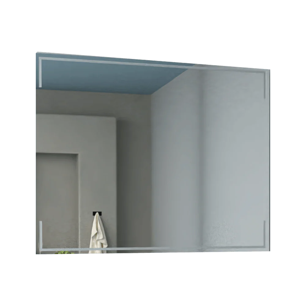 Espejo Rectangular Terranova, Gris, Diseño Moderno - Image 3