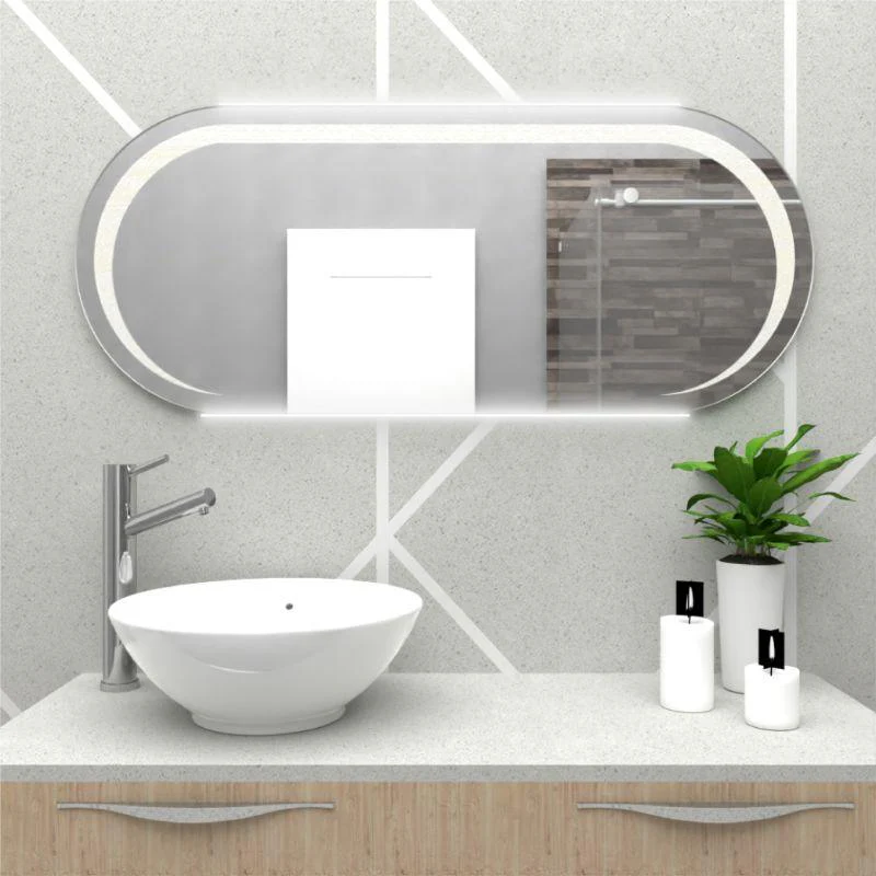 Espejo Rectangular Verón, Gris, con Luz Led - Image 4