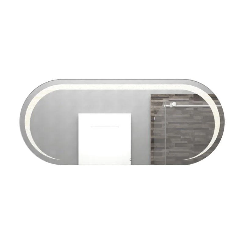 Espejo Rectangular Verón, Gris, con Luz Led y Botón Touch - Image 3