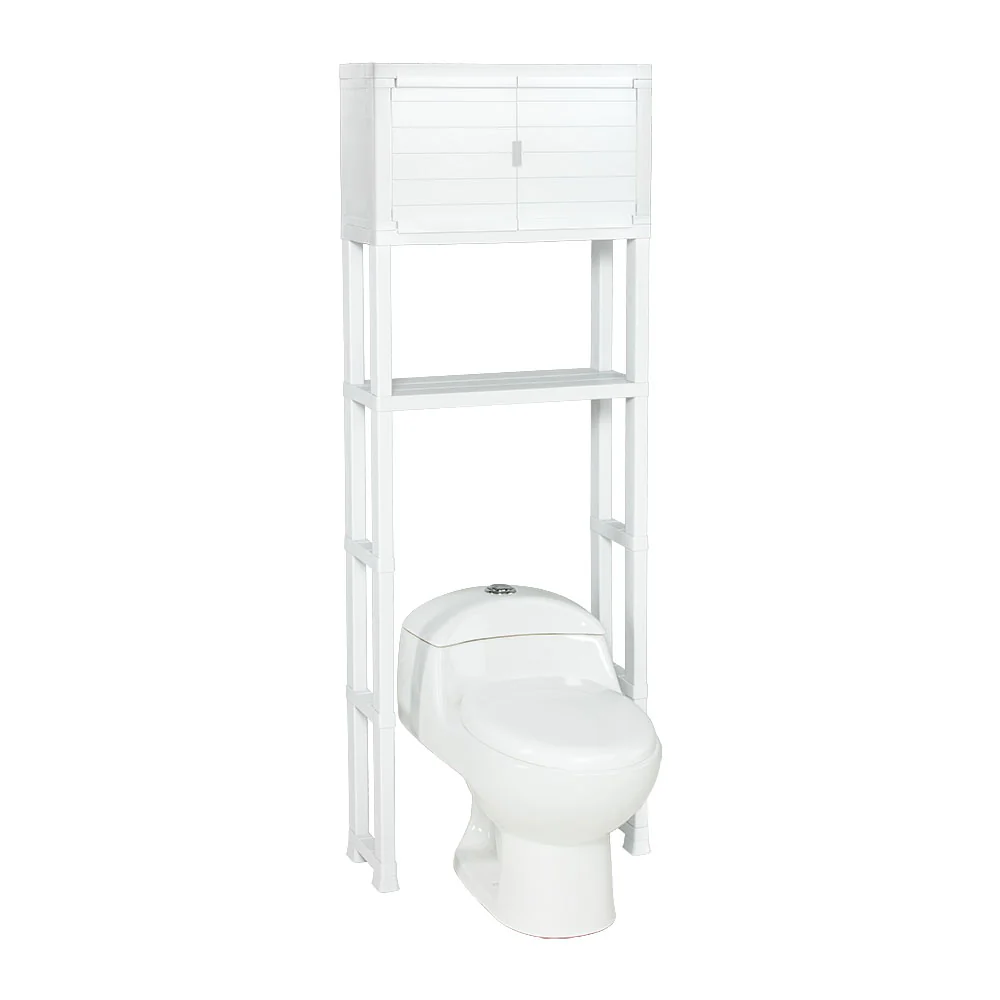 Estante organizador con puertas para baño blanco marca Rimax - Image 3