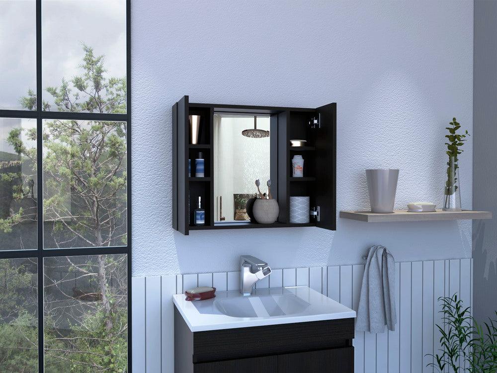 Estantería de Baño Kova, Wengue, con Cuatro Entrepaños ZF - Image 7