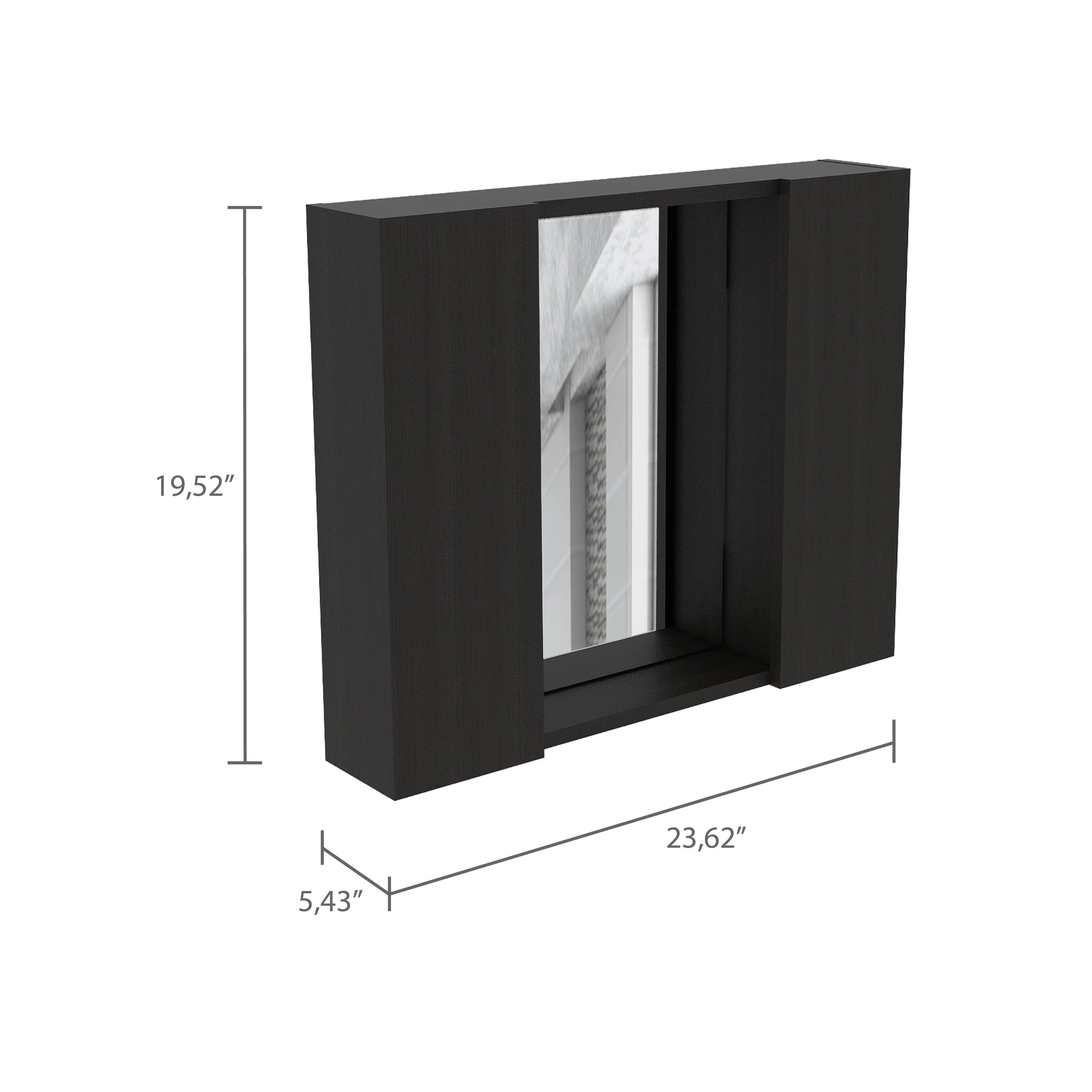 Estantería de Baño Kova, Wengue, con Cuatro Entrepaños ZF - Image 9