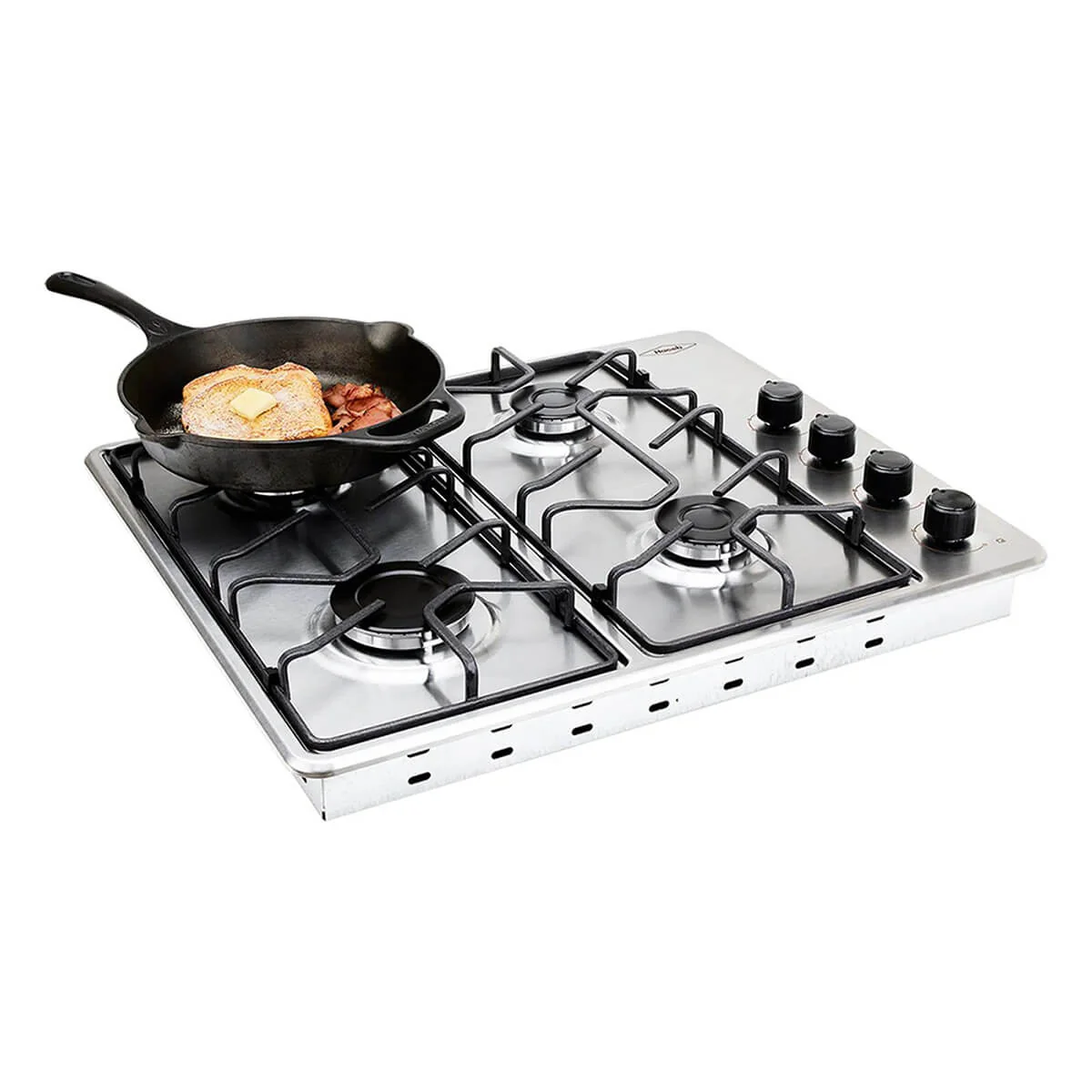 Estufa de empotrar 60x51 cm Platina a Gas Natural marca Haceb - Image 4