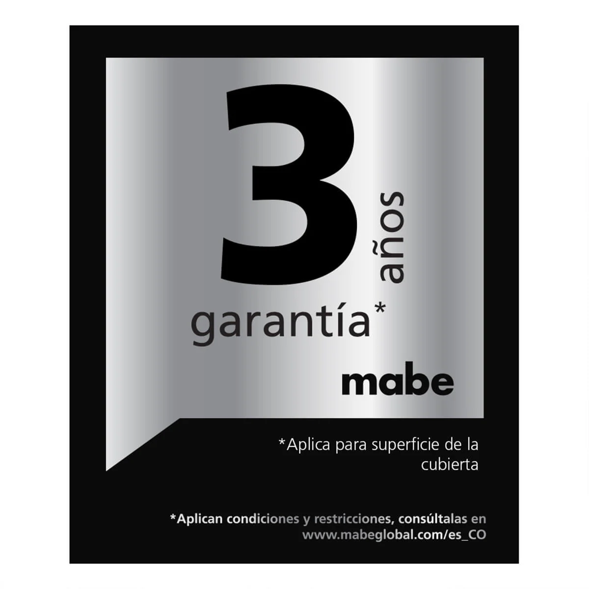 Estufa de empotrar acero Inoxidable 60X43 cm gas natural marca Mabe - Image 6
