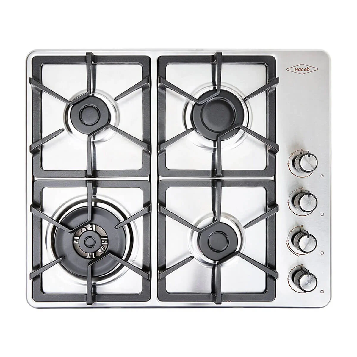 Estufa de empotrar inox 60x51cm fogón dual a gas natural - Image 3