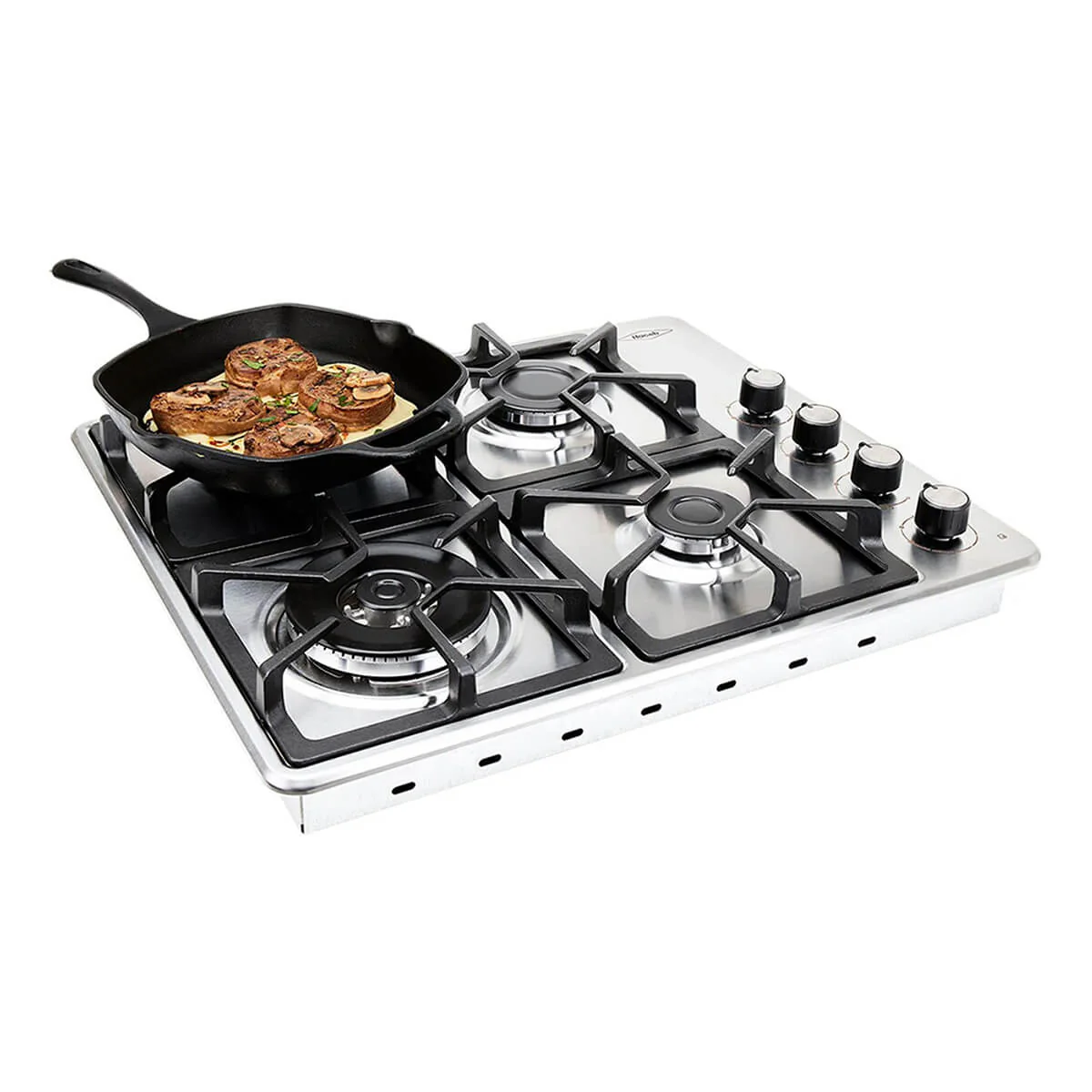 Estufa de empotrar inox 60x51cm fogón dual a gas natural - Image 4