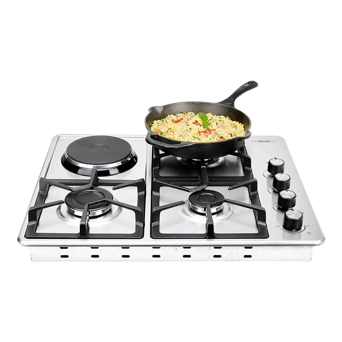 Estufa de empotrar inox 60x51cm mixta 120v a gas natural - Image 2