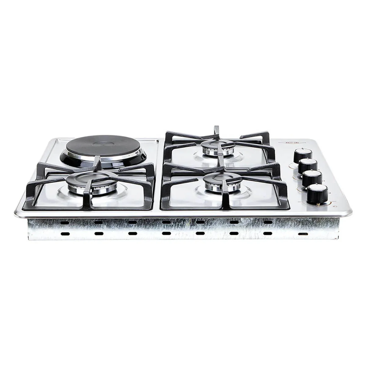 Estufa de empotrar inox 60x51cm mixta 120v a gas propano