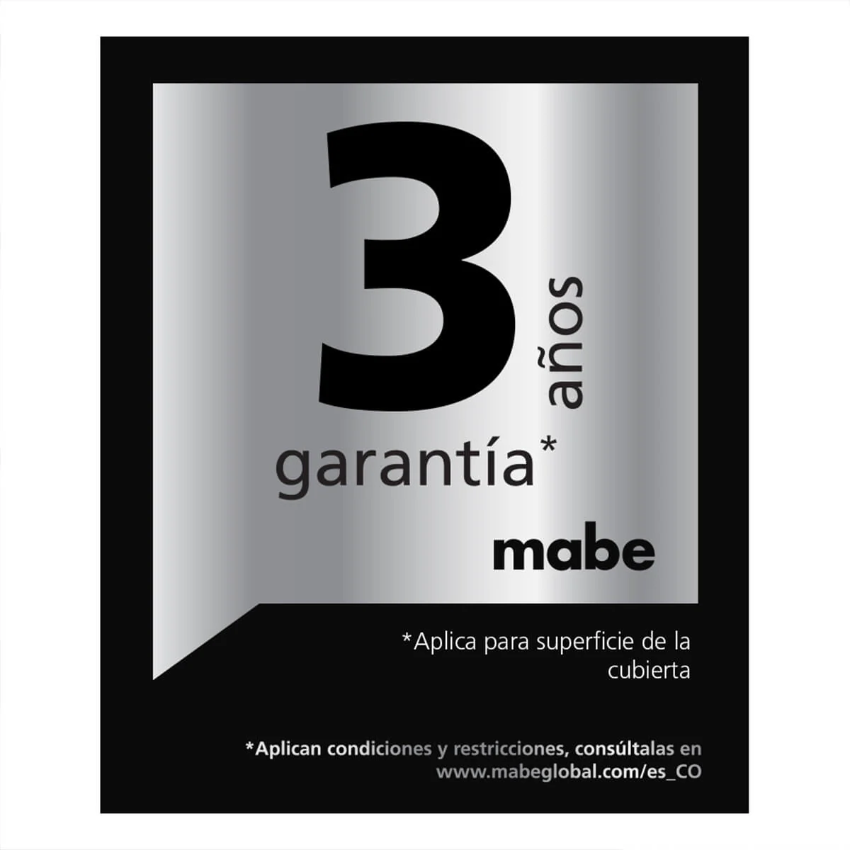 Estufa de empotrar Inoxidable 60X44 cm gas natural marca Mabe - Image 7