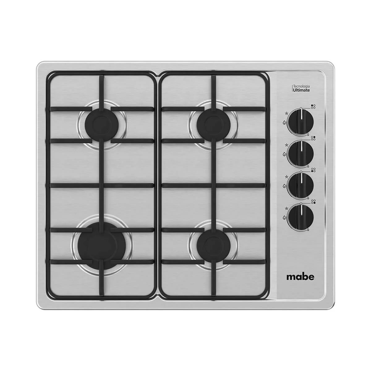 Estufa de empotrar acero Inoxidable 60X50 cm gas natural marca Mabe