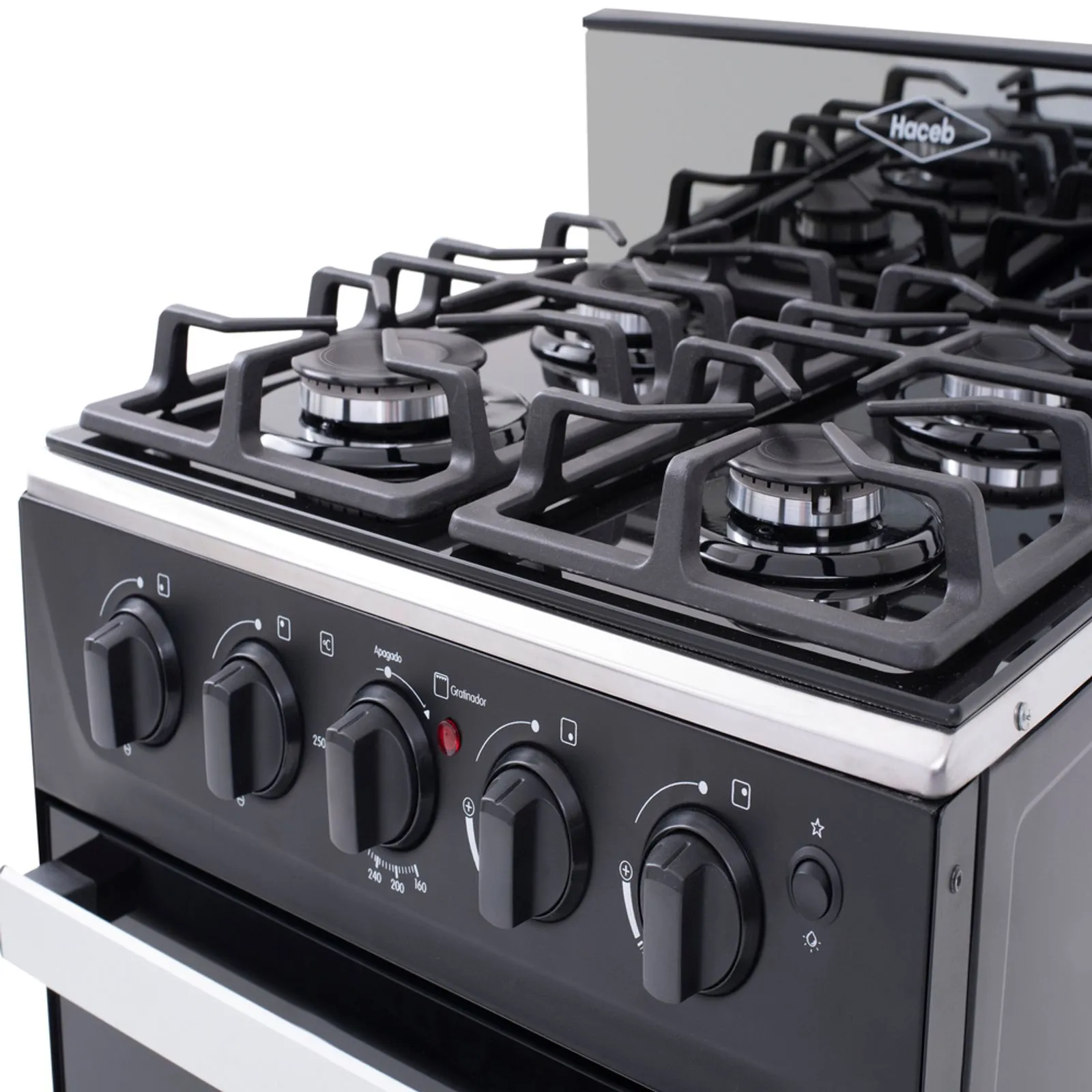 Estufa romero cristal Haceb 50 cms gas propano negra - Image 3