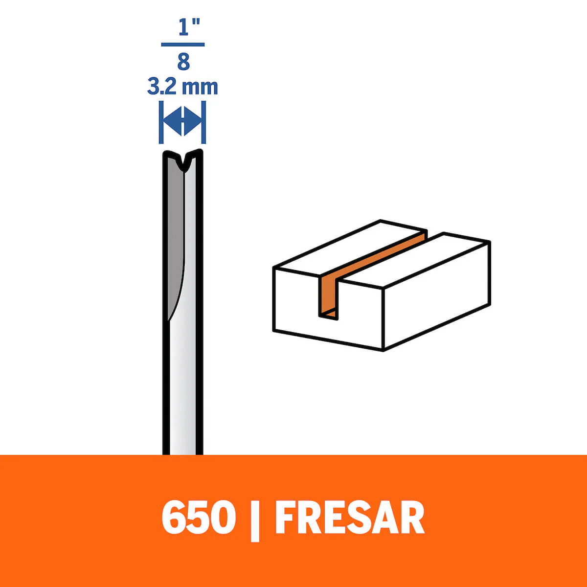 Fresa recta de 3,2mm marca Bosch - Image 4