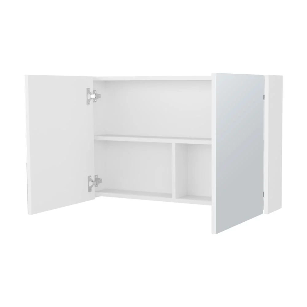 Gabinete de Baño Agni, Blanco Duqueza, con Dos Puestas y Espacio Para Almacenar Objetos ZF - Image 5