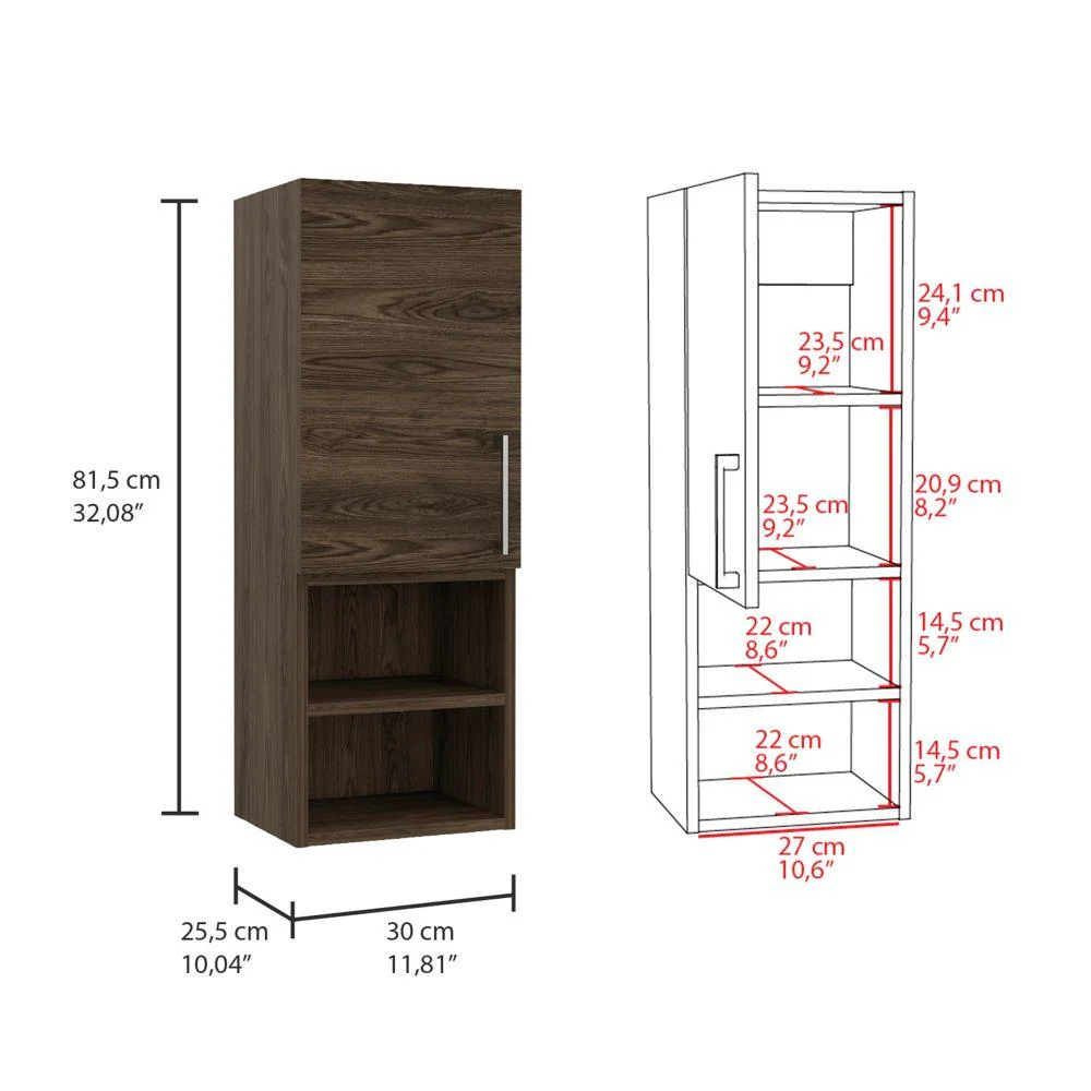 Gabinete de Baño Apolis, Avellana, con Espacio Para Guardar Objetos de Aseo Personal - Image 14