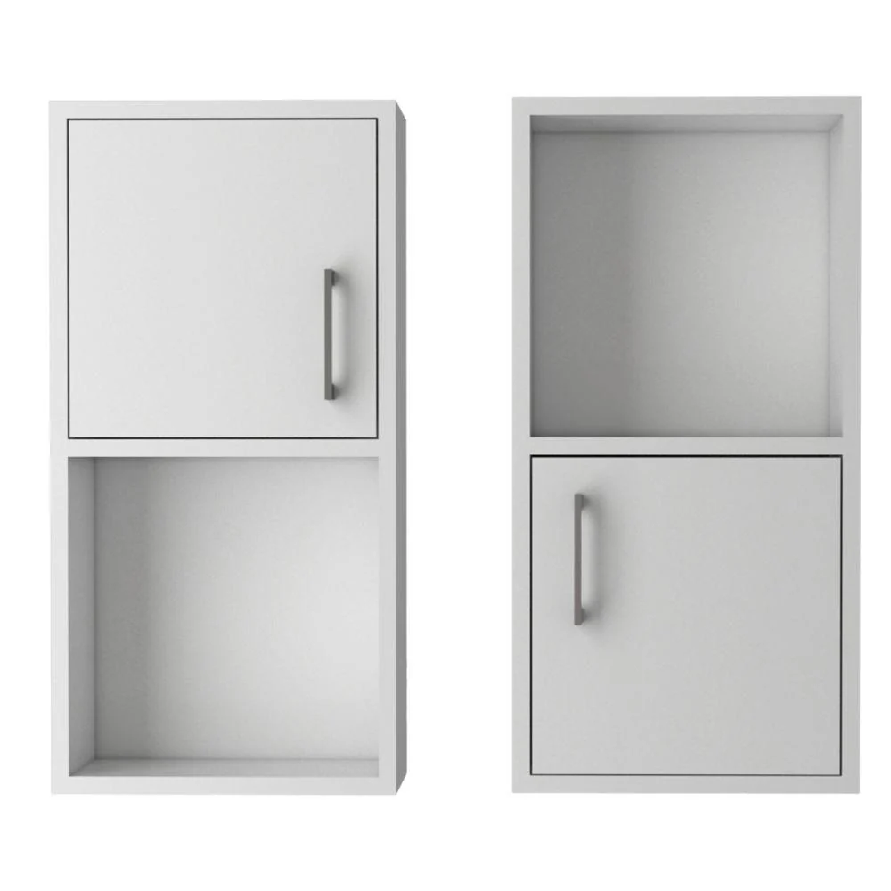 Gabinete de Baño Aqua 4, Blanco, con Puerta Abatible X2 - Image 6