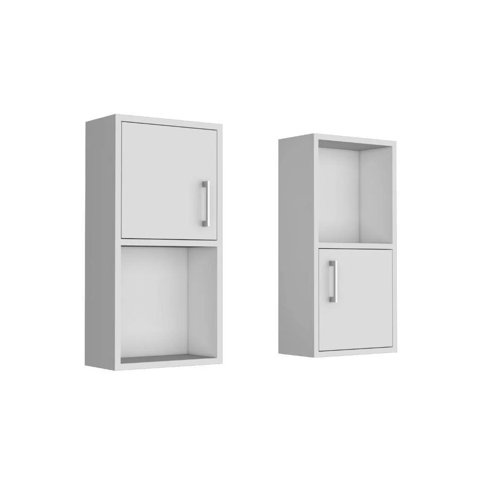 Gabinete de Baño Aqua 4, Blanco, con Puerta Abatible X2 ZF - Image 5
