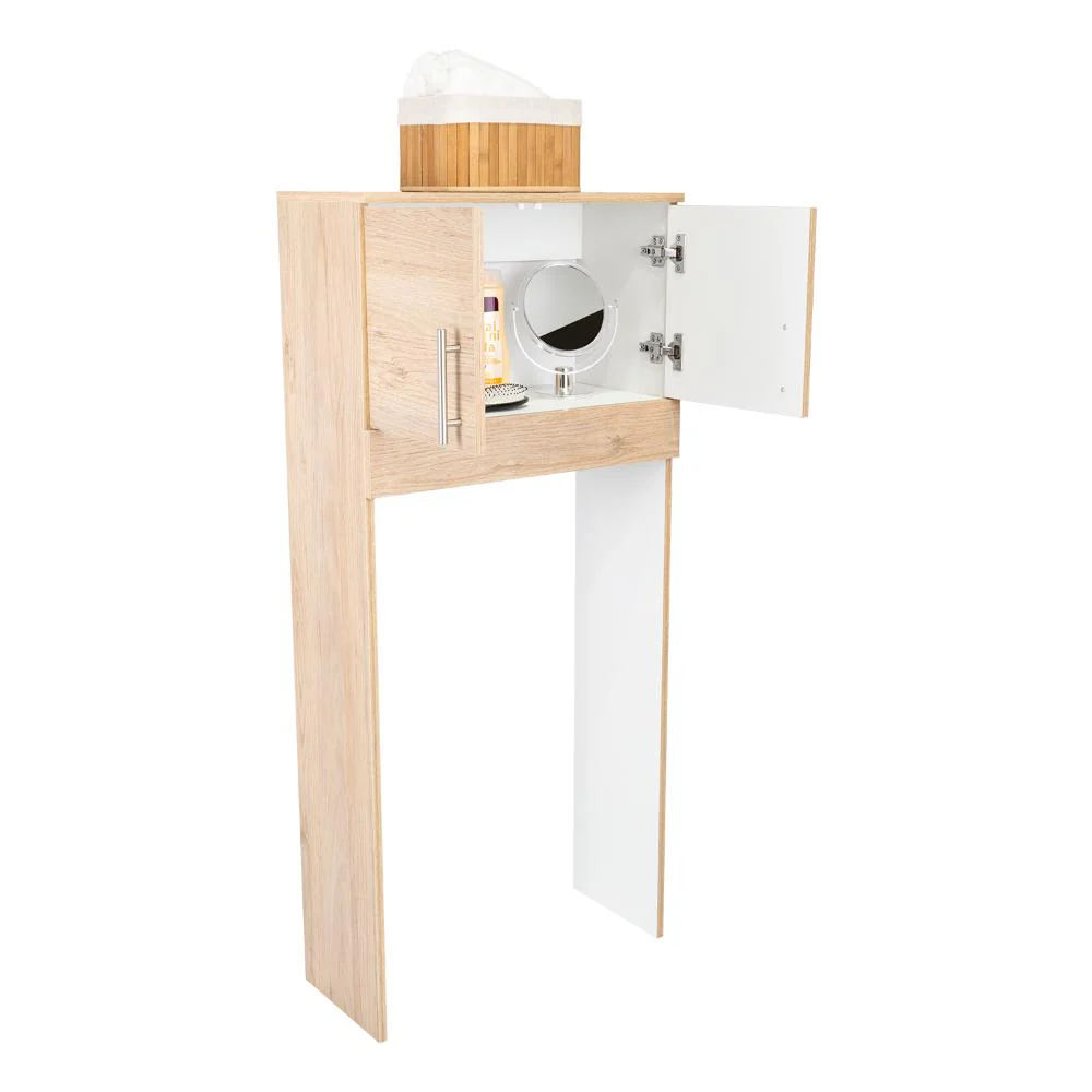 Gabinete de Baño Aqua 6, Beige y Blanco, con Dos Puertas Para Su Almacenamiento - Image 2