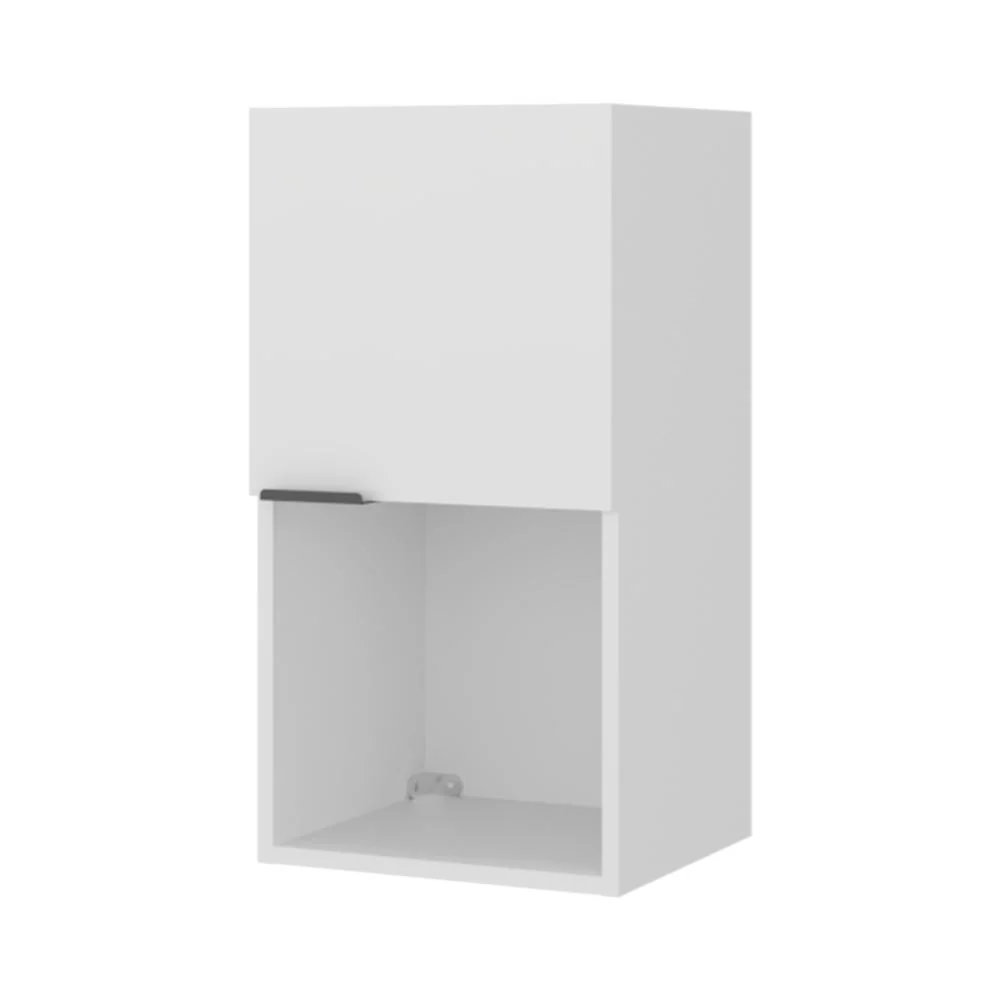 Gabinete de Baño Kase, Kronos Blanco, con una puerta abatible con manija metalica ZF - Image 7