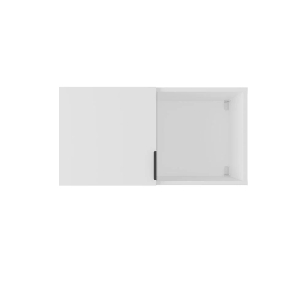 Gabinete de Baño Kase, Kronos Blanco, con una puerta abatible con manija metalica ZF - Image 8