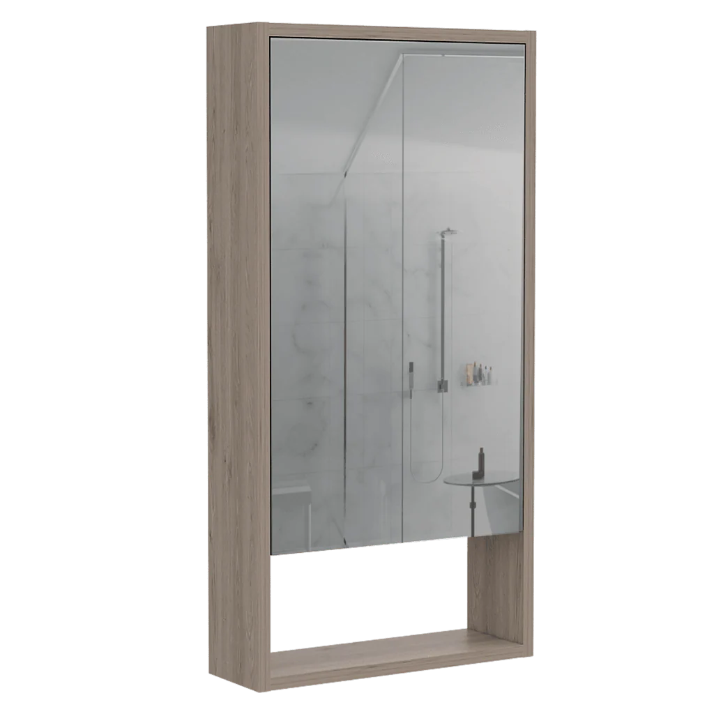 Gabinete de Baño Merín, Humo, con Espejo y Tres Entrepaños X2 - Image 6