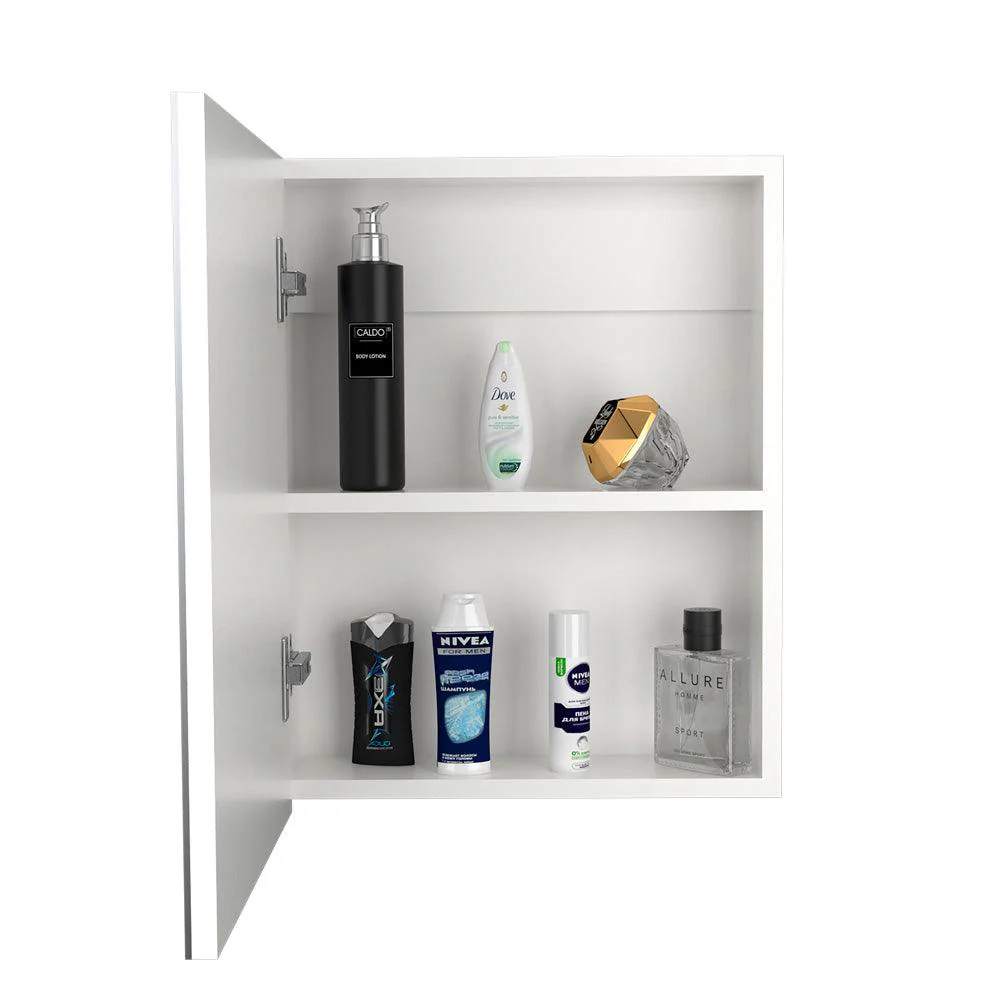 Gabinete de Baño Pérsico, Blanco, con Puerta Espejo y Dos Entrepaños Para Ubicar Objetos X2 - Image 2