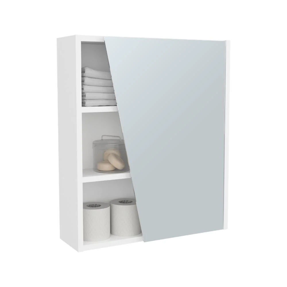 Gabinete de Baño Quintana, Blanco Duqueza, con espejo ZF
