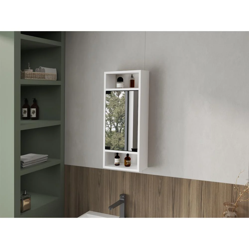 Gabinete de Baño Uros, Blanco Duqueza, con compartimentos para ubicar objetos ZF - Image 3