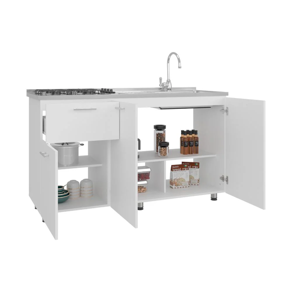 Gabinete Inferior Creta, Blanco Duqueza , Incluye Meson Zocoda Izquierdo ZF - Image 2