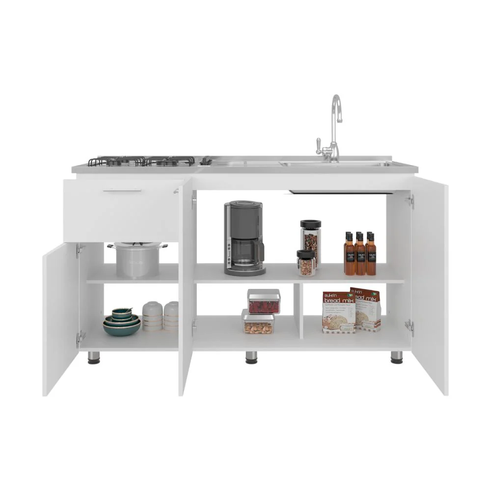 Gabinete Inferior Creta, Blanco Duqueza , Incluye Meson Zocoda Izquierdo ZF - Image 3