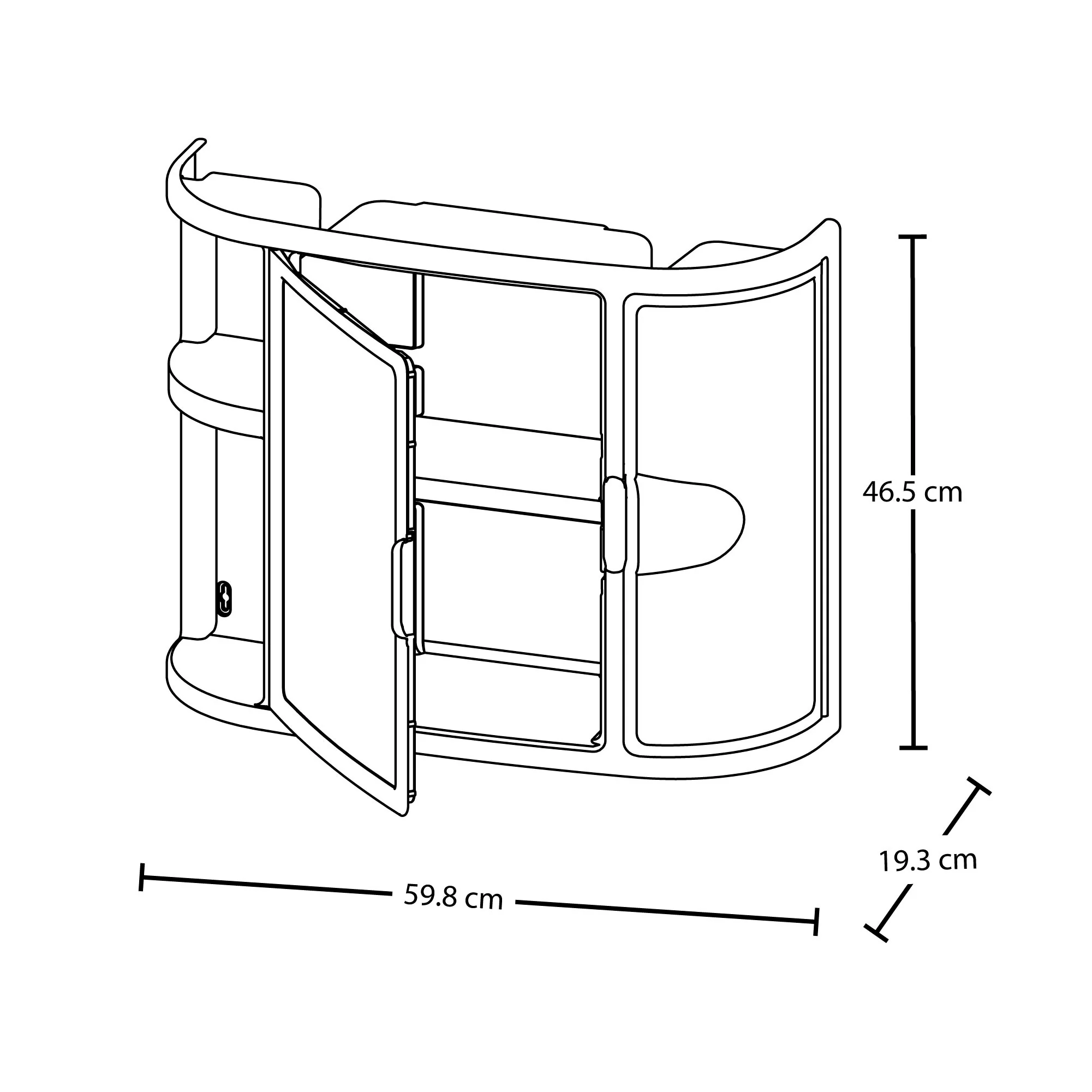Gabinete para baño con espejo blanco marca Rimax - Image 4