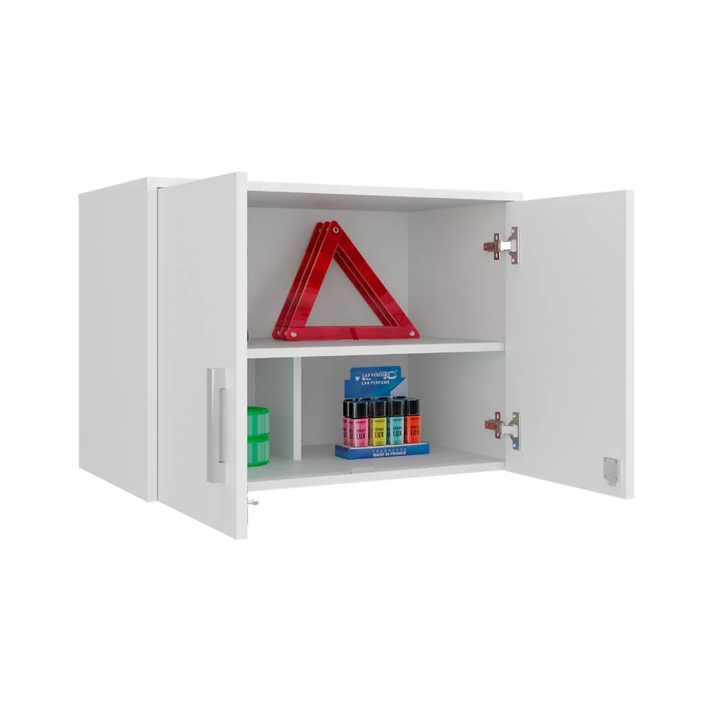 Gabinete Superior Multiusos, Kronos Blanco, Con dos puerta batientes ZF - Image 2