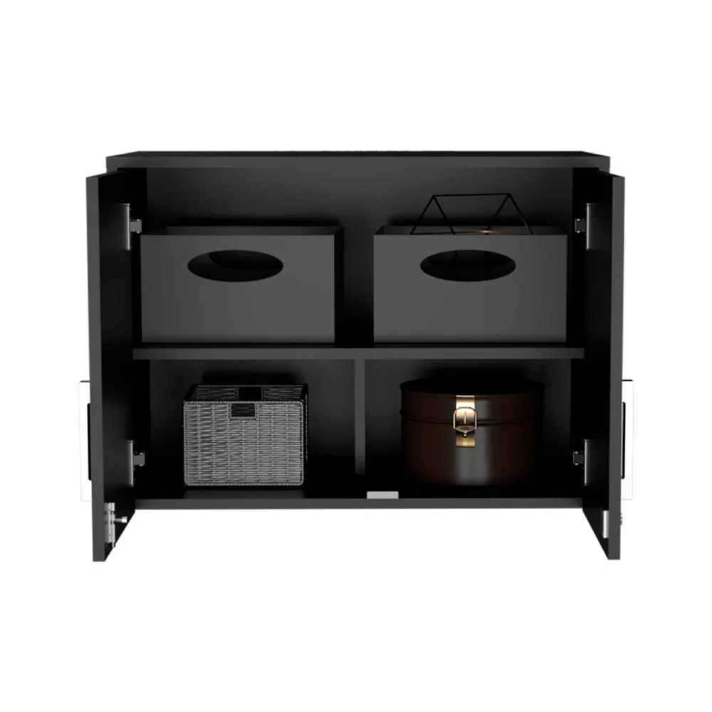Gabinete superior Multiusos, Wengue, Con dos puerta batientes ZF - Image 4