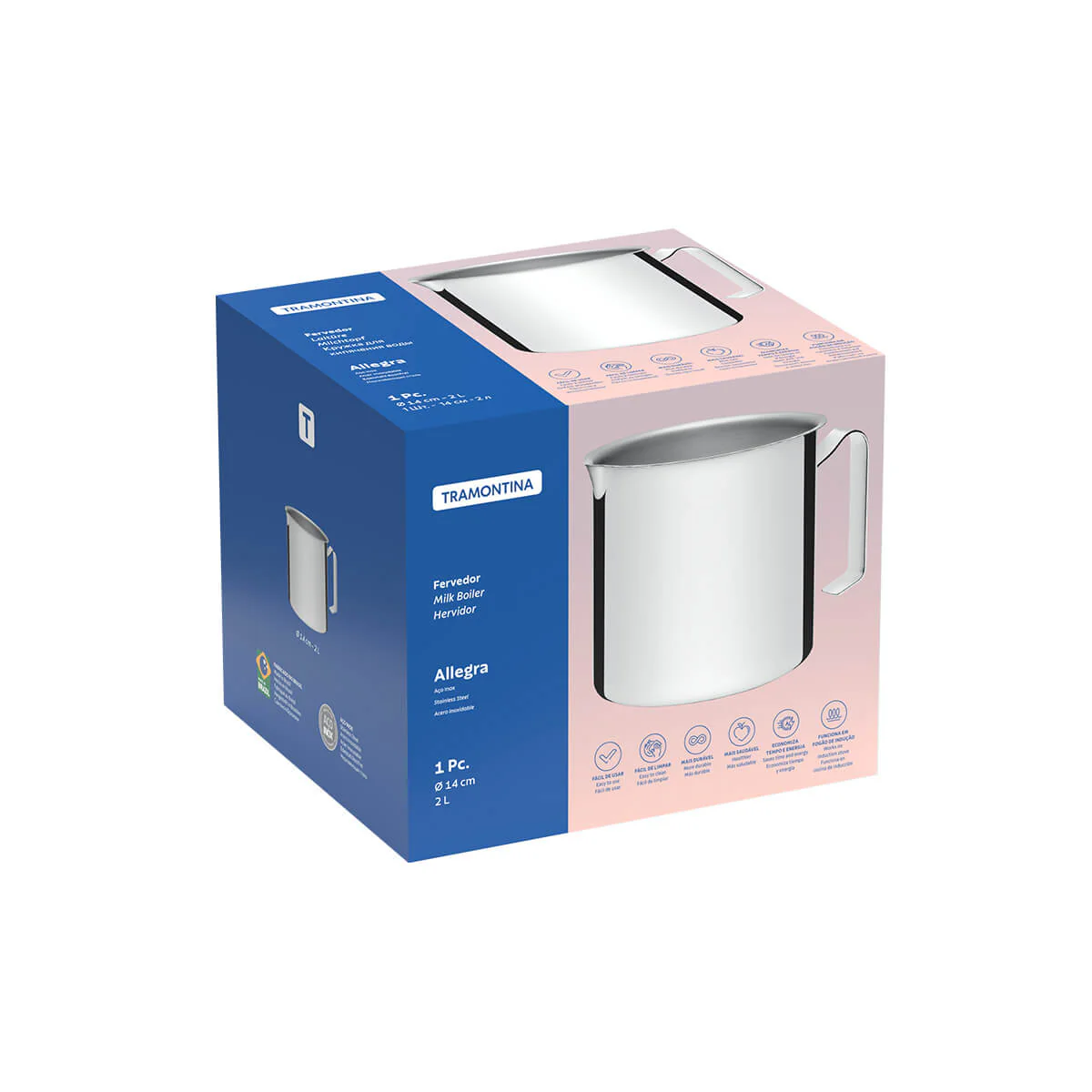 Hervidor de acero inoxidable de 14 cm Tramontina - Image 3