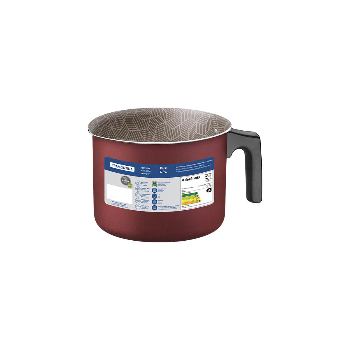 Hervidor de leche antiadherente color rojo 12 cm Tramontina - Image 4