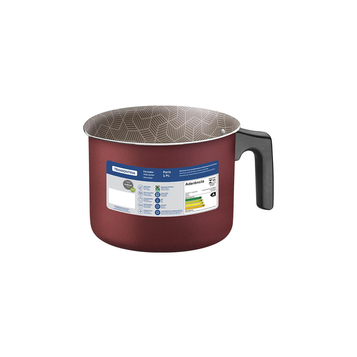 Hervidor de leche antiadherente color rojo 14 cm Tramontina - Image 4