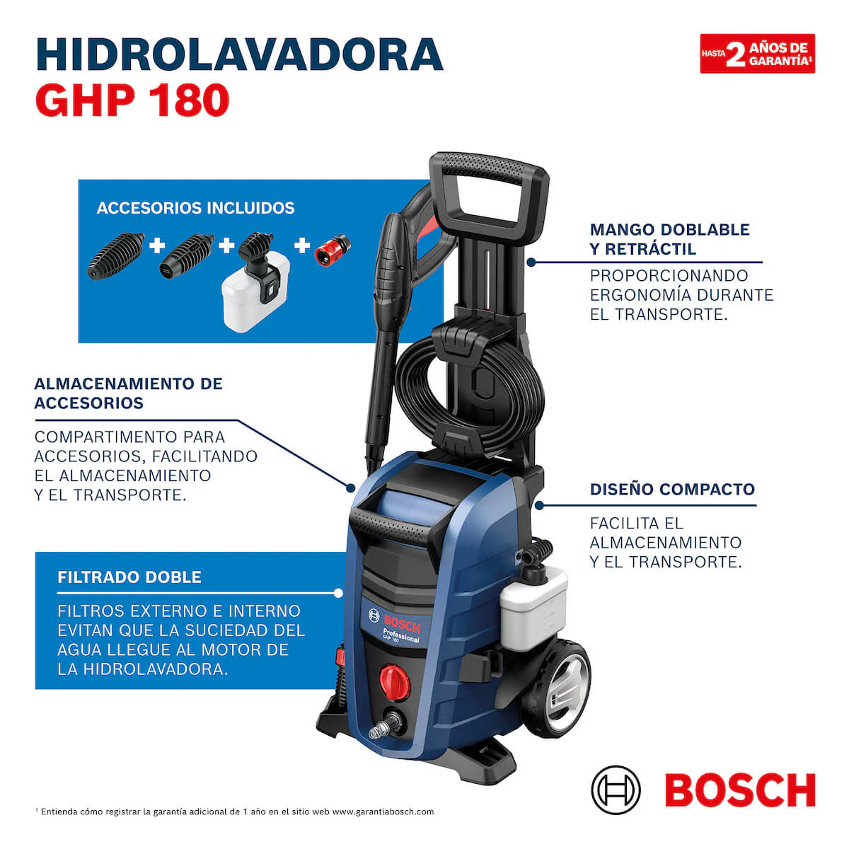 Hidrolavadora de alta presión con manguera de 5 m marca Bosch - Image 11