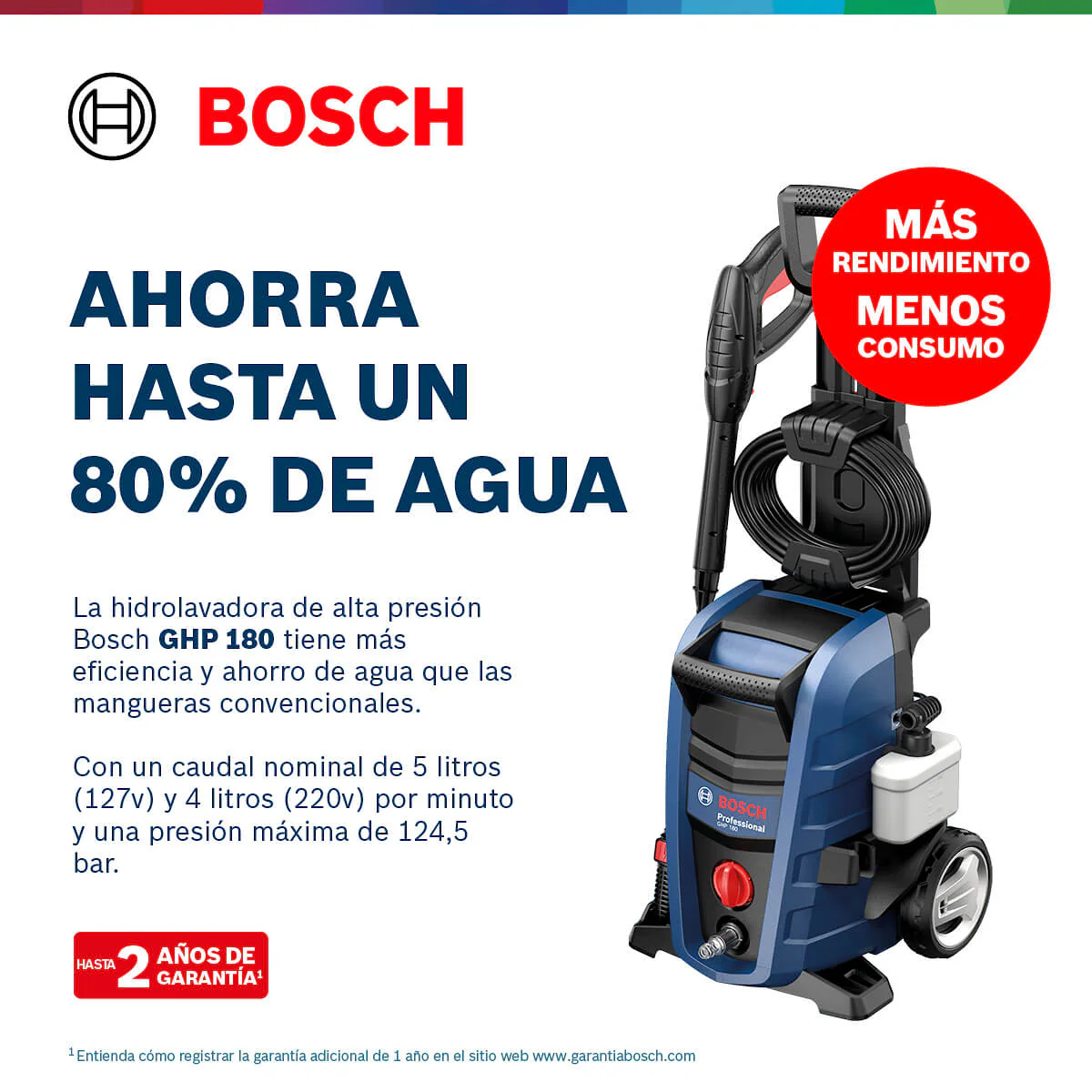 Hidrolavadora de alta presión con manguera de 5 m marca Bosch - Image 12